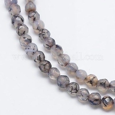 Natural Agate Round Beads Strand&nbsp;G-L084-4mm-01-1