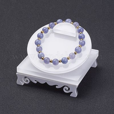 ブレスレットディスプレイ  アクリル  ホワイト  7.95x7.95x5cm&nbsp;BDIS-G006-02-1
