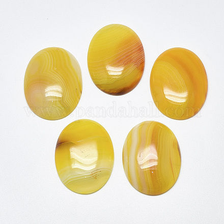 Natural Banded Agate/Striped Agate Cabochons&nbsp;X-G-T122-22F-1