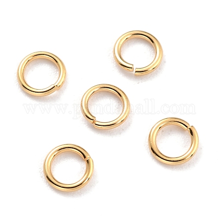 Rack Plating Brass Open Jump Rings KK-O139-18T-G-1