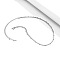 Iron & Alloy & Brass Body Chains, 3 Layer Satellite Chain Body Chains, Platinum, 680mm