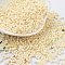 Baking Paint Glass Seed Beads, Cylinder, Cornsilk, 2x1.5mm, Hole: 1mm, about 50398pcs/pound