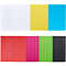 28Pcs 7 Colors Plastic Sheets, Rectangle, Mixed Color, 85.5x54x0.5mm, 4pcs/color 