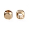 Brass Beads, Cadmium Free & Lead Free, Long-Lasting Plated, Cube, Real 24K Gold Plated, 2.5x2.5x2.5mm, Hole: 1.6mm