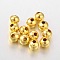 Iron Spacer Beads, Round, Golden, 8mm, Hole: 2.5~3mm