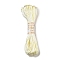 Polyester Embroidery Floss, Cross Stitch Threads, Light Goldenrod Yellow, 2mm, 10m/bundle