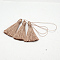 Nylon Thread Tassel Big Pendant Decorations, PeachPuff, 43x6mm