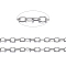 Brass Cable Chains, Soldered, with Spool, Oval, Cadmium Free & Nickel Free & Lead Free, Long-Lasting Plated, Platinum, 2x1.5x0.35mm, about 301.83 Feet(92m)/roll