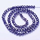Electroplate Glass Beads Strands&nbsp;EGLA-A034-P4mm-B07-2