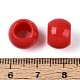 不透明なアクリルビーズ  ラウンド  レッド  12x9.8mm  穴：6.5mm  約850個/500g&nbsp;SACR-N018-05F-2