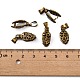 真鍮のアイスピックピンチベイル  アンティークブロンズ  18.5mm  穴：5x4mm&nbsp;KK-H384-AB-4
