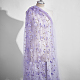 ポリエステル刺繍メッシュ生地  花柄  ライラック  1500x0.1mm  5ヤード/個&nbsp;DIY-WH0622-616C-3