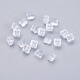 シリコン製ピアスキャッチ  ピアスバックキャッチ  透明  5x5x3.5mm  穴：0.6mm  約500個/袋&nbsp;KY-P012-01-1