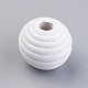 Natural Maple Wood Beehive Beads&nbsp;WOOD-Q030-48C-1