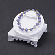 ブレスレットディスプレイ  アクリル  ホワイト  7.95x7.95x5cm&nbsp;BDIS-G006-02-1