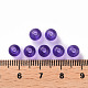 透明なアクリルビーズ  ラウンド  青紫色  6x5mm  穴：1.8mm  約4400個/500g&nbsp;MACR-S370-A6mm-748-4