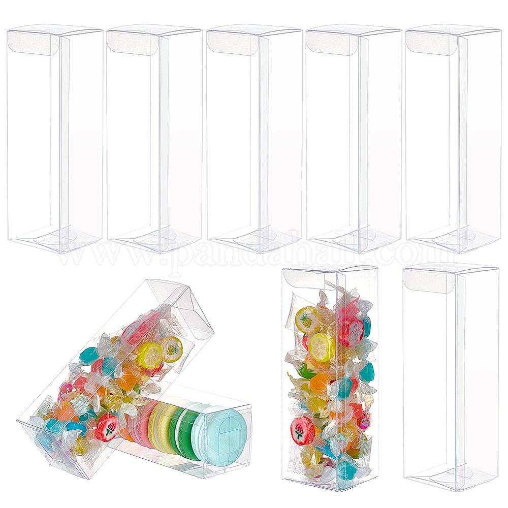 Rectangular Pvc Box Wholesale 20Pcs Rectangle Transparent Plastic PVC Box Gift Packaging ...