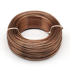 Anodized Aluminum Wire, Bendable Metal Craft Wire, Flexible Craft Wire, for Beading Jewelry Craft Making, Sienna, 15 Gauge, 1.5mm, 100m/500g(328 Feet/500g)