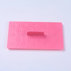 食品級プラスチッククッキー印刷金型  DIYビスケットベーキングツール  スター  ピンク  122x72x20mm&nbsp;DIY-K009-53A