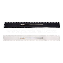 真鍮製の金具付きナイロンジッパー2個（2色）  ミックスカラー  54.2x5.7x0.25cm  穴：4x4mm  1pc /カラー&nbsp;DIY-GN0001-01