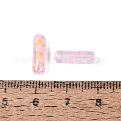 ピカソの透明ガラスのラッパビーズ  ピンク  13x4mm  穴：0.9~1mm  約1125個/ポンド&nbsp;SEED-N010-02A-09