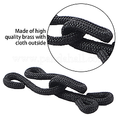Cloth Clover Brass Buckles&nbsp;DIY-GF0001-75