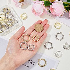 32Pcs 4 Styles Rack Plating Alloy Pendants&nbsp;FIND-FH0006-94