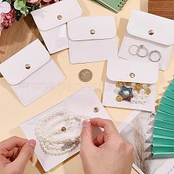 6Pcs PU Leather with PVC Pouches with Snap Button&nbsp;ABAG-WH0072-036B