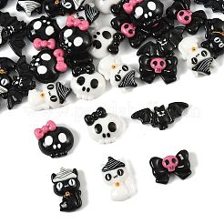 42Pcs 7 Styles Halloween Opaque Resin Cabochons&nbsp;CRES-FS0001-31