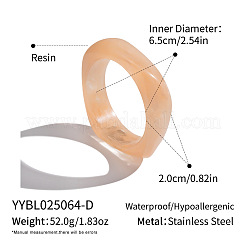 女性用ヴィンテージ樹脂バングル  ナゲット  ミスティローズ  内径：2.13インチ（5.4cm）&nbsp;LS-TX2013-4