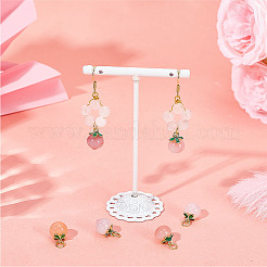 6Pcs Natural Agate Peach Charms&nbsp;G-OC0006-02