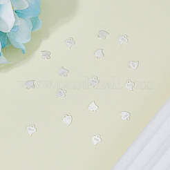 16Pcs 925 Sterling Silver Heart Chain Extender Drop&nbsp;STER-FI0001-04