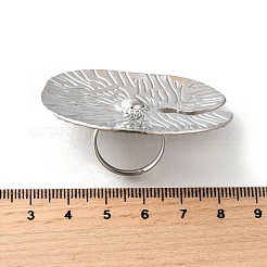 Adjustable 304 Stainless Steel Cuff Rings&nbsp;LS-RJEW-V005-01B-P