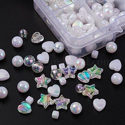 Eco-Friendly Transparent & Opaque Poly Styrene Acrylic Beads Set&nbsp;DIY-YW0005-04