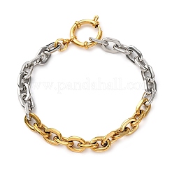 304 Stainless Steel Cable Chain Bracelets&nbsp;BJEW-K284-02B-GP