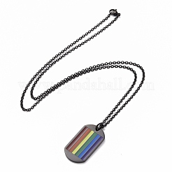 Pride Style Stainless Steel Pendant Necklaces&nbsp;NJEW-F288-05EB