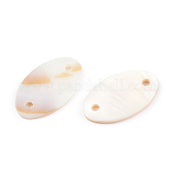 Natural Freshwater Shell Connector Charms&nbsp;SHEL-N026-214A-A01