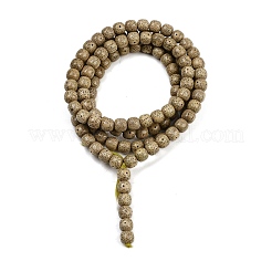Natural Rudraksha Bodhi Seed Beads Strand&nbsp;WOOD-B010-A03-9x10mm