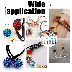 120Pcs 12 Colors Rhinestone Pave Disco Ball Beads&nbsp;RB-AR0003-14A