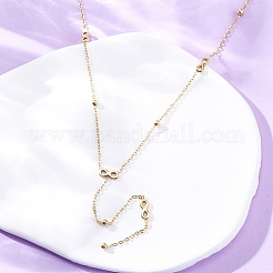304 Stainless Steel Infinity Y Necklaces&nbsp;NJEW-R026-21G