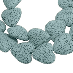 Dyed Natural Lava Rock Bead Strands&nbsp;G917-8