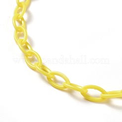 Personalized ABS Plastic Cable Chain Necklaces&nbsp;NJEW-JN03220-06