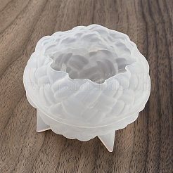 糸玉 DIY シリコンキャンドル型  レジン型  UVレジン用  エポキシ樹脂工芸品作り  編まれた  ホワイト  73.5x71.5x47.5mm&nbsp;LS-SIMO-G010-06A