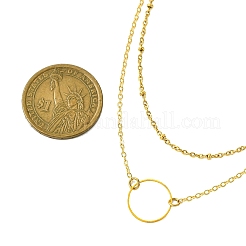 Brass Layered Necklace for Women&nbsp;NJEW-JN04912