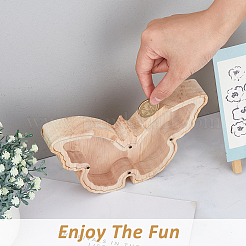 Butterfly Wood Money Banks for Kids&nbsp;AJEW-WH0348-269