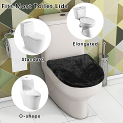 2Pcs 2 Styles Polyester/Velet Toilet Lid Dust Cover&nbsp;AJEW-CN0003-19