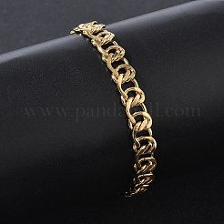 7MM 304 Stainless Steel Twisted Chain Bracelets&nbsp;SA-CBA2696-06G