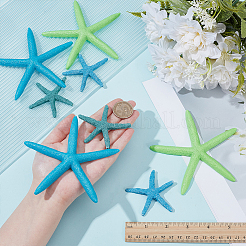 8Pcs 4 Styles Resin & Acrylic Artificial Starfish Ornaments&nbsp;OACR-WR0001-07