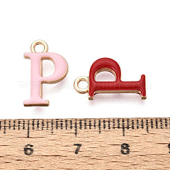 Rack Plating Alloy Enamel Pendants&nbsp;ENAM-T024-53P-G