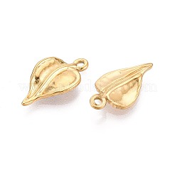 304 Stainless Steel Leaf Pendants&nbsp;STAS-T067-50G